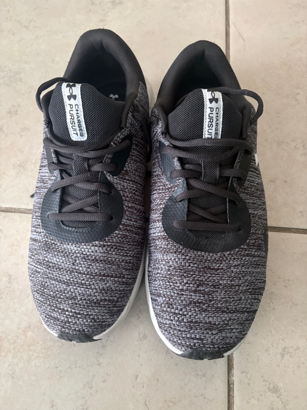 Under Armour Men’s Charged Pursuit Knit Trainers - Black & Gray